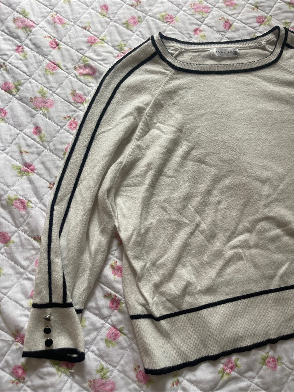 Sweater - White with Black details